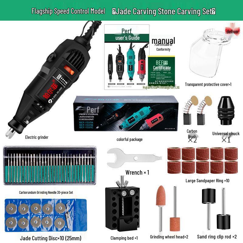 Mini-Hand-Elektroschleifer für Holzschnitzerei, Jade-Politur & Gravur