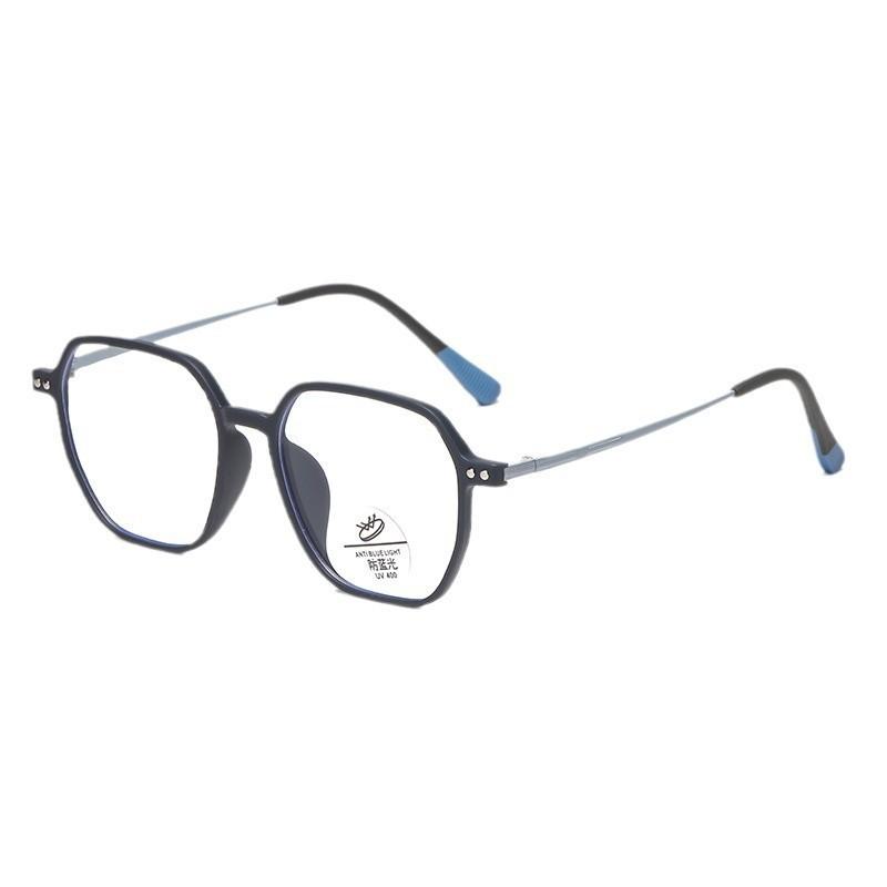Anti-Blue Brown Glasses Reading Glasses Trendy Women'S Plain Artifact Large Frame Glasses Frame Fashionable Reading Glasses