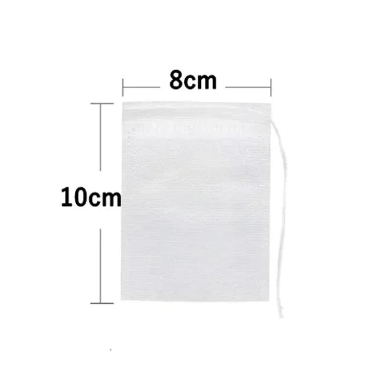 300/50PCS Disposable Tea Filter Bags Non-woven Fabric Tea Bag with Drawstring Kitchen Filter Paper for Coffee Herb Loose Tea