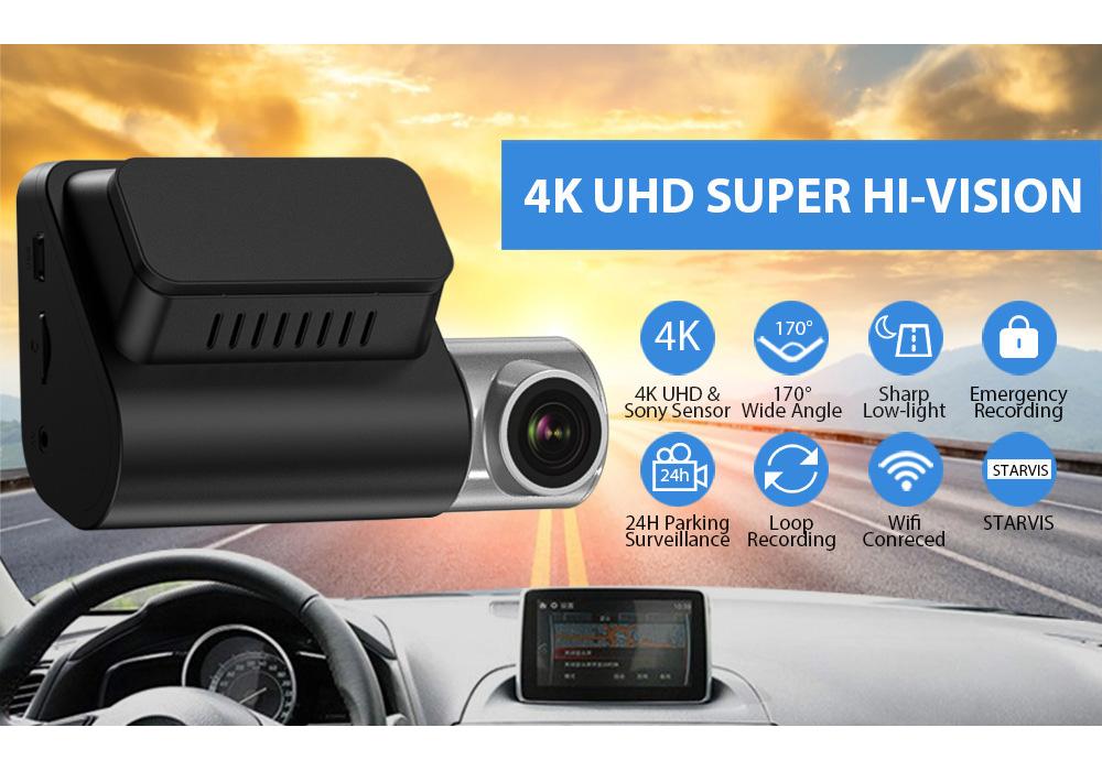 2 Inch A510 Wifi & App Control 2K Dual Dash Cam Front and Rear Waterproof 360 Camera Voiture 4K GPS Recording Wireless Dashcams