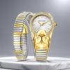 Orologio da Donna Marenkeller 2025 al Quarzo con Design a Serpente, Set di Diamanti e Placcatura IP.