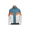 Nike Colorblock Gewebte Sportliche Freizeitjacke mit Kapuze Herrenjacken Blau Weiß Orange DC0502-301