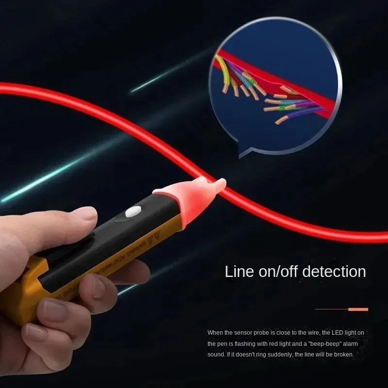 Electric non-contact alarm Voltage tester pen with light , touchless sensor cable voltage detect Ector AC 90-1000V tester pens