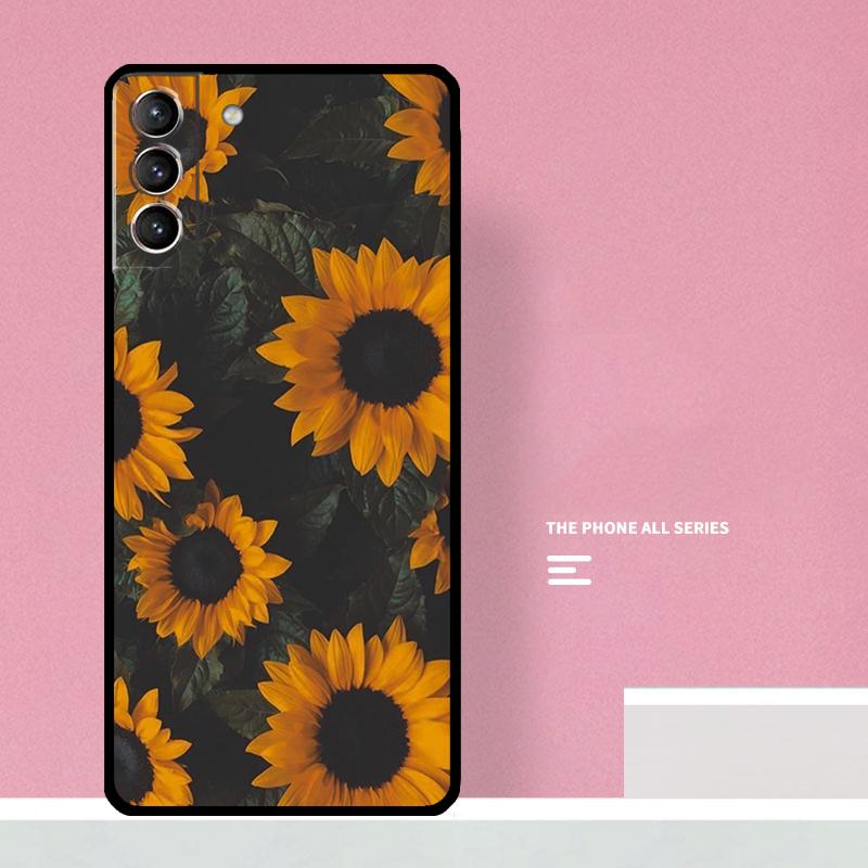 Sunny Sunflower Phone Case For Samsung Galaxy S24 S26 Ultra S20 S21 S22 S23 S25 Plus S10 S25 FE Cover Coque
