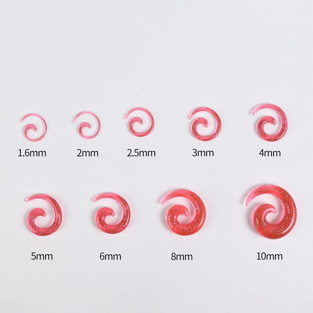 Acrylic Heart & Triangle Ear Plugs – Colorful Piercing Jewelry In Multiple Sizes