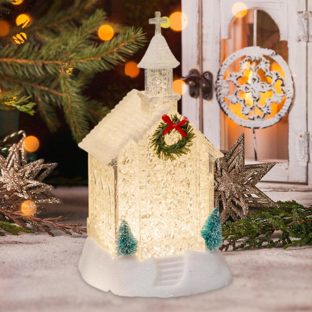Christmas House LED House Night Light Gift Cute Craft Christmas Ornament