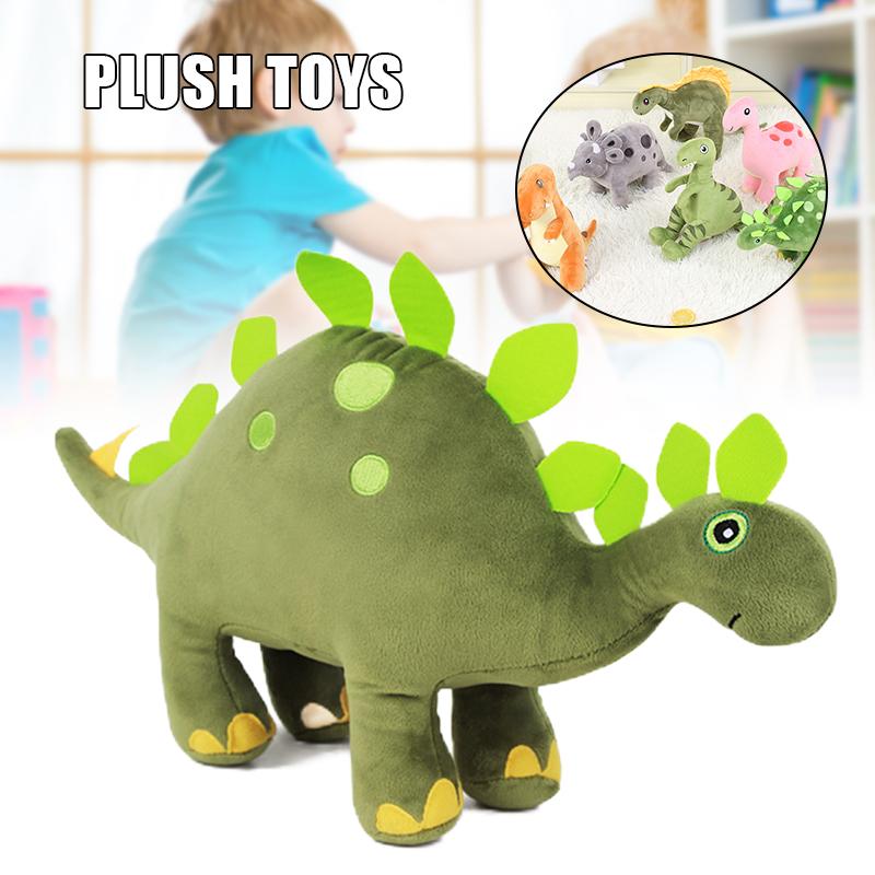 Dinasour Stuffed Toys Plush Soft Doll Home Office Decoration 3D Throw Pillow With Facial Expression