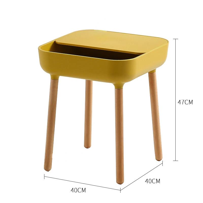 ins net red combination coffee table square small apartment Nordic household plastic living room round table short side table