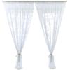 Perforated Free Lace Curtain Wear Rod European Tianchen White Yarn Curtain Door Curtain Bedroom Bay Window Gauze