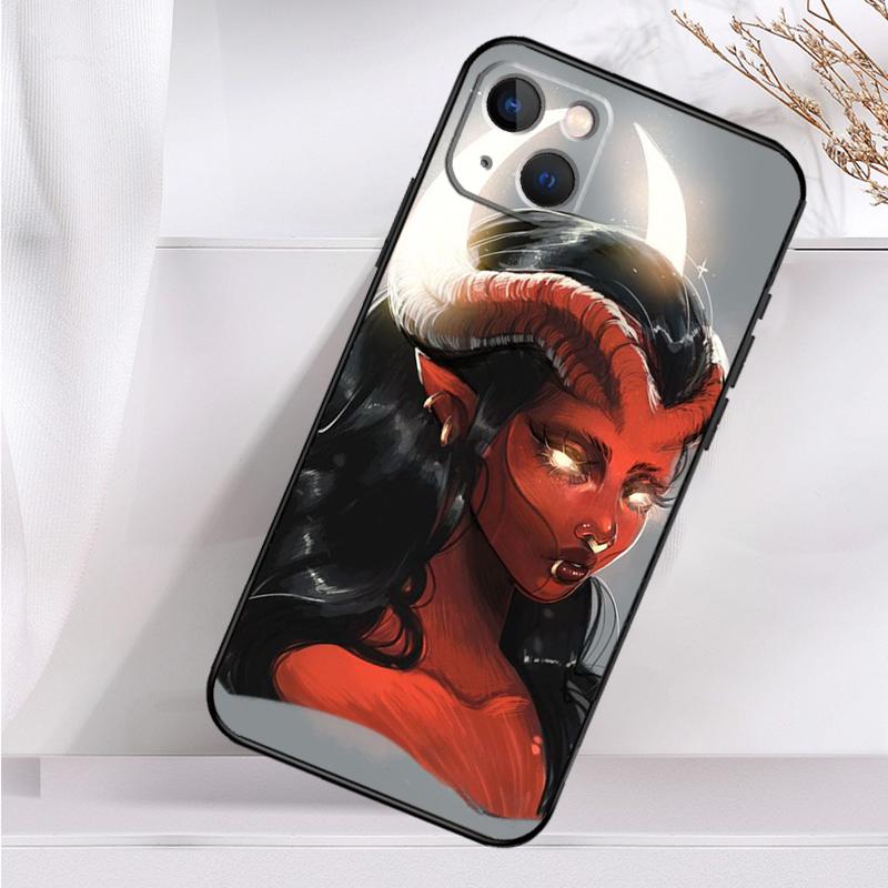 Devil Woman Shockproof Case For iPhone 17 15 16 Pro Max 11 14 Plus 12 13 Mini 16e 17 Air Phone Cover