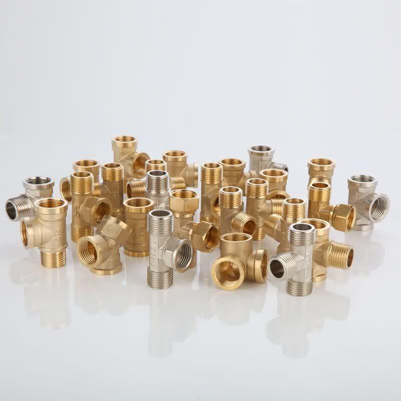 Brass Y-Type Three-Way Threaded Connector