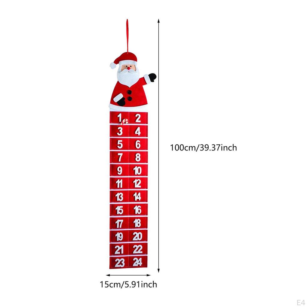 Calendario di Natale dell'Avvento Creativo Regalo Ideale Decorazione Carina Oggetto di Scena per