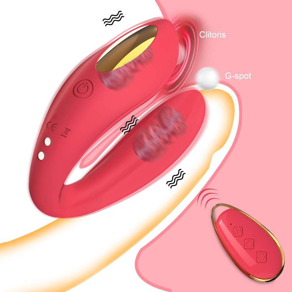 10 Modes U Shape Wireless Remote Control Women Vibrator Clitoris Stimulator Masturbator Sex Toys for Couples
