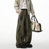Washed Tie-dye Mopping Wide-leg Casual Pants Men's and Women's Loose Niche Tooling Straight Wide-leg Pants