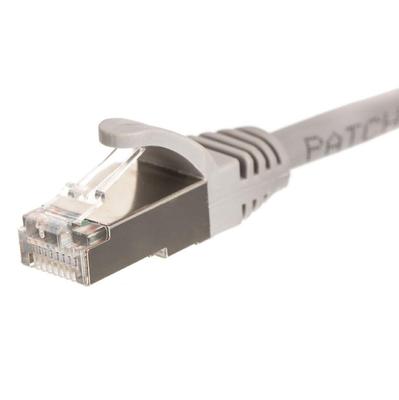 Patchcord RJ45, Kat. 6 FTP F/UTP, 1m, Netrack, Szary