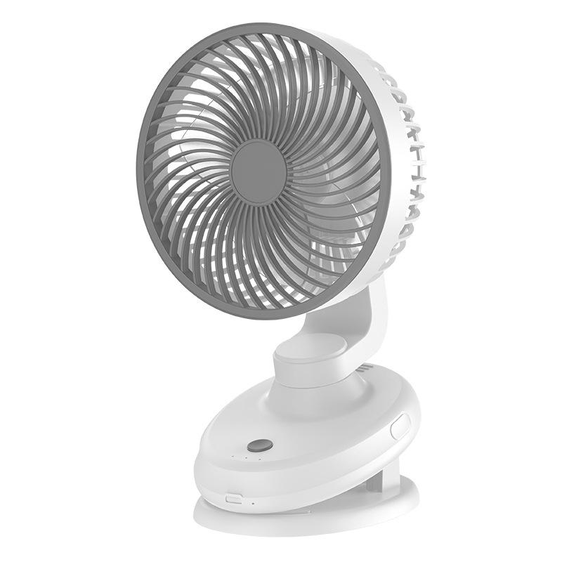 Rechargeable & Plug-in Clip Fan - Strong Wind USB Desktop & Dorm Use