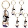 [FRCOLOR] Cherry Blossom Japanese Style Keychains (Set of 5) - Japanese Souvenirs, Mount Fuji, Good Luck Keychains, Party Favors