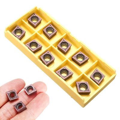 10 ADET CCMT09T304 VP15TF Karbür Uçlar Uçlar Bıçak Kesici Torna Tornalama Aleti