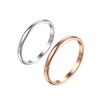 Minimalist Titanium Steel Smooth Ring Couple Pairing Ring Jewelry Proposal Rings Fashionable High-end Index Finger Rings New