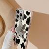 Mirror Cow Pattern for 16pro Max for Apple for IPhone15 Mobile Phone Case 11pro14 Anti-fall Cover