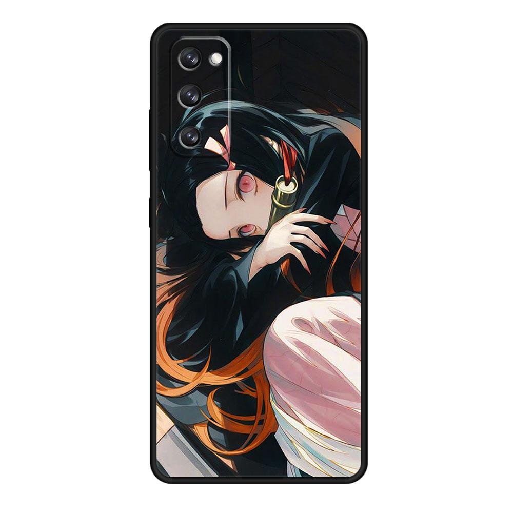 Fall Dämon Slayer Nezuko Anime Für Samsung S9 S10 S8 S22 Ultra 5G S20 FE 2022 S10e S7 S21 Plus Mobiltelefon
