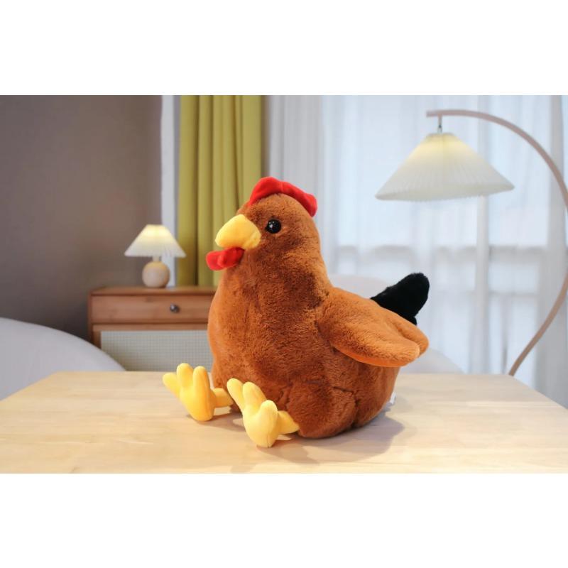 Cute Chick Plush Toy Simulation Rooster Hen Soft Pillow Stardew Valley Game Stuffed Doll Kawaii  Children's Gift Toy