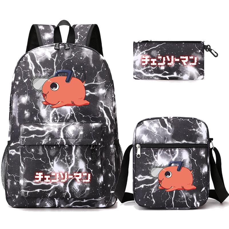 3 Teile/satz Anime Gedruckt Rucksack Sharingan Jugendliche Große Kapazität Cartoon Student Schul Mädchen Zurück Zu Schule Tasche