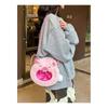 Plush Cartoon Capybara Shoulder Bag With Zipper Closure For Daily Use