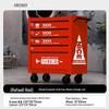 Green Forest Multifunctional Tool Cart with Drawers – Mobile Heavy-Duty Metal Workbench for Auto Repair and Workshop