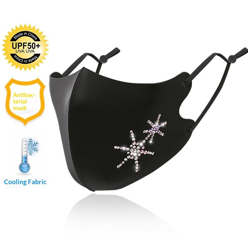 Summer Breathable Ice Silk Mask Anti-Uv Traceless Sunscreen Mask Face Veil Four Seasons Dustproof Riding Face Mask Sunshade