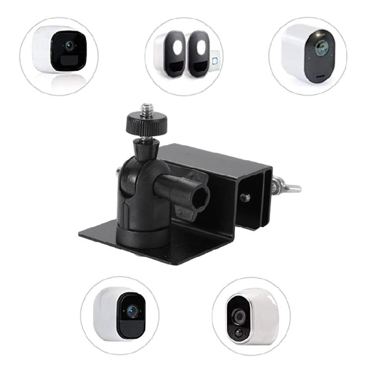 Weatherproof Solar Panel Camera Holder for Gutter Installation Crafted of Lightweight Aluminum Alloy Security Monitoring