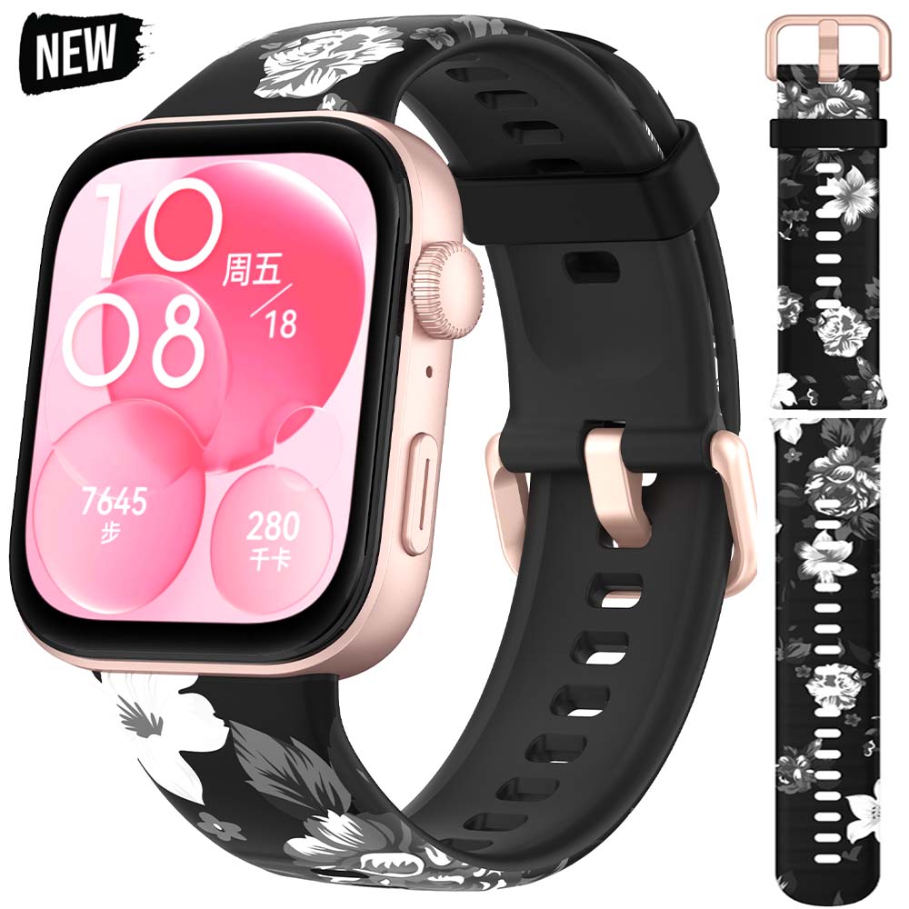 Printing Strap for For Huawei Watch Fit 3 Replacement Silicone SmartWatch Wristband Bracele Correa Huawei Watch Fit3 Accessories