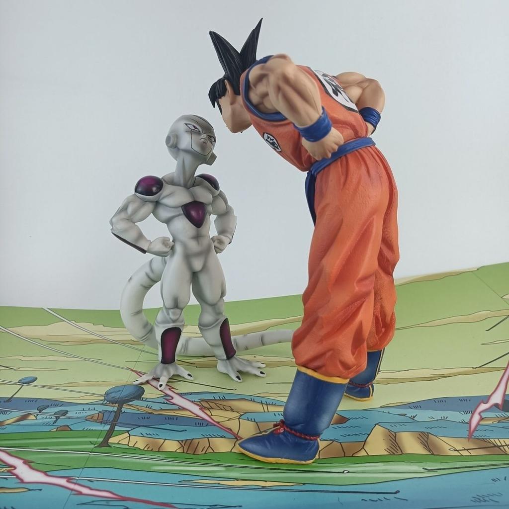 JT studio Same style Goku and Frieza Eye contact dragon ballz figures anime Kung Fu Handsome PVC Mini hot Model Beautiful Gift Toys