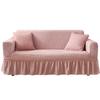 1/2/3/4 Seater Seersucker Sofa Slipcover High Stretch Couch Cover Thick Corner Sofa Protector Elastic Corner Couch Covers