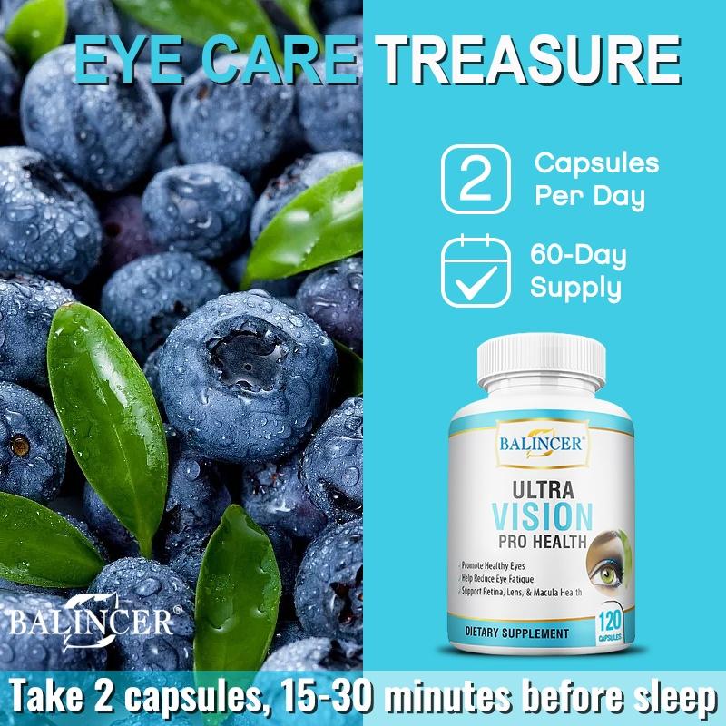 Balincer Ultra Vision Pro Health, Lutein, Bilberry, 120 Caps