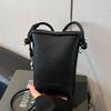 2025 Simple Crossbody Bag Women Casual All-Match Buckle Bucket Bags Solid Color Soft Daily Commute Phone One Shoulder Packs sacs