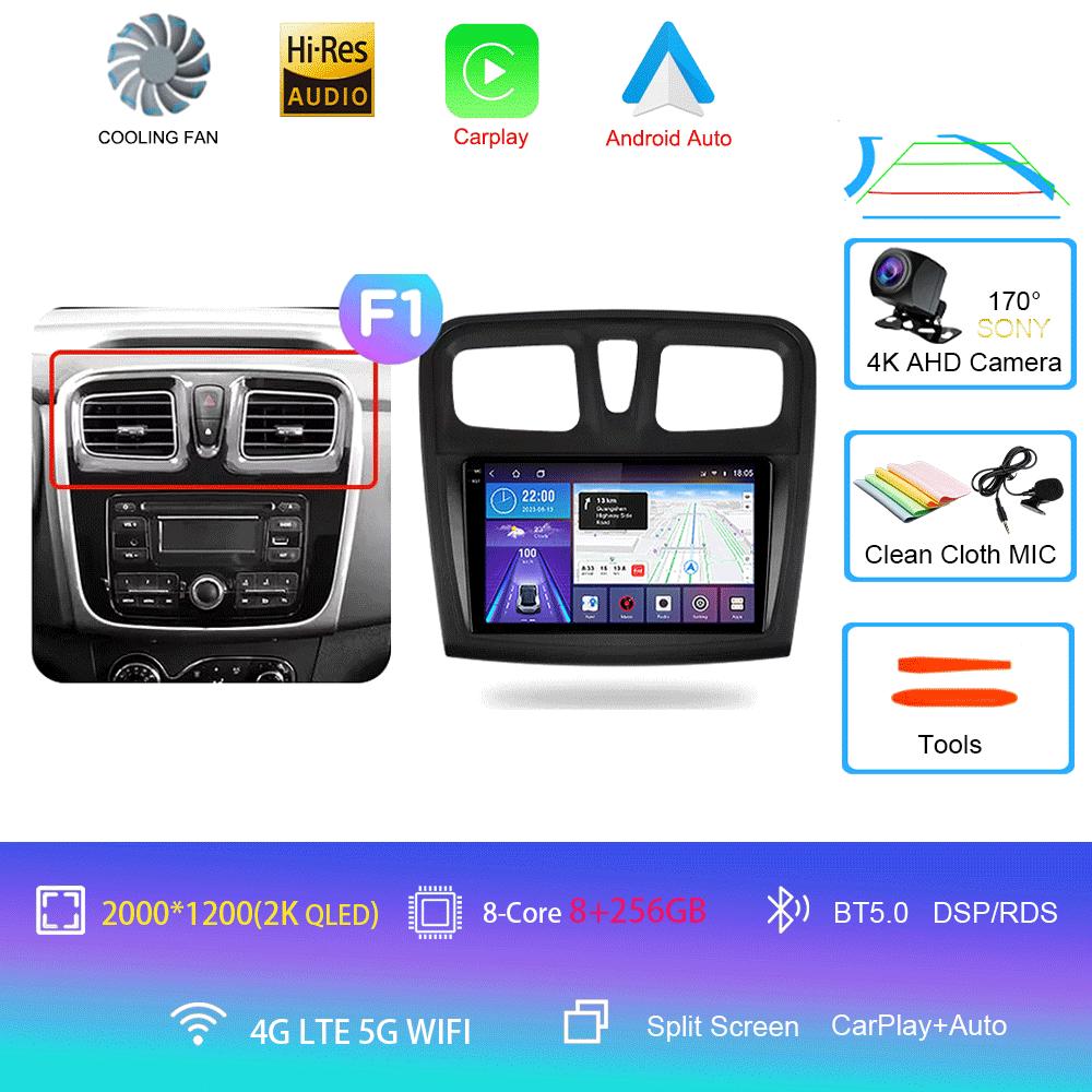 Android 14 Car Radio For Renault Logan 2 2012 - 2022 Sandero 2 2013 - 2022 Multimedia Video Player Navigation stereo GPS No 2din