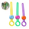 Multifunctional Silicone Straps for Pets Food Sealing Straps, Flexible Reusable Storage Cable Ties Push Type Lock Object Fixing with Safety