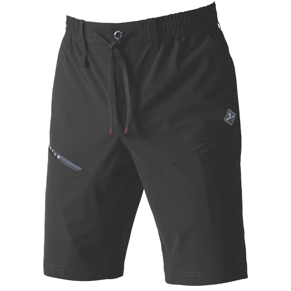 BURTLE Shorts (Unisex) for Spring/Summer, Black, 4100 (JP, Alphabet, 2XL, Black)