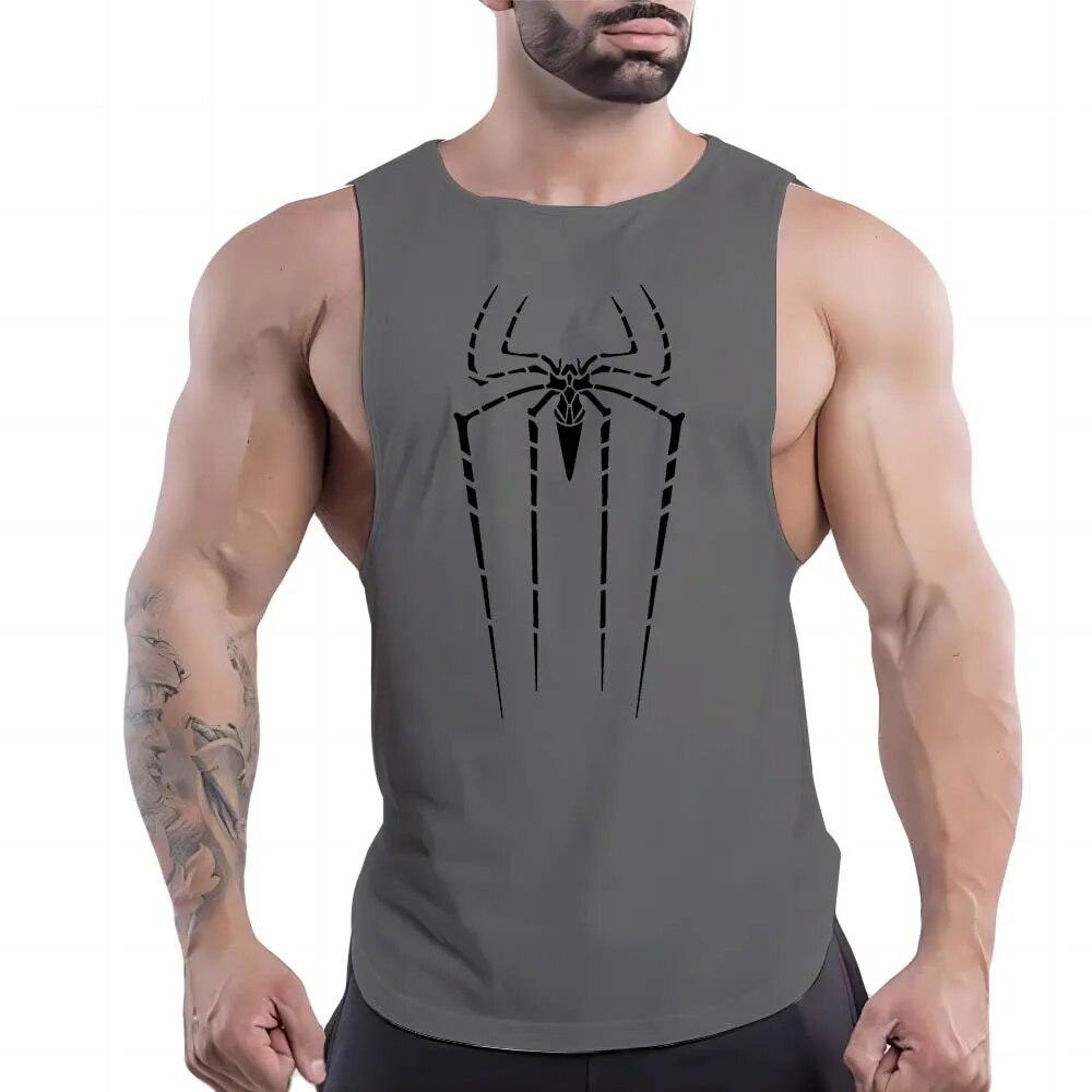 Y2k Print Tank Top Breathable Men'S Clothing Basketball Sleeveless Shirt Outdoor Gym Nasi Sport Summer Quick Dry Fashion Leisure