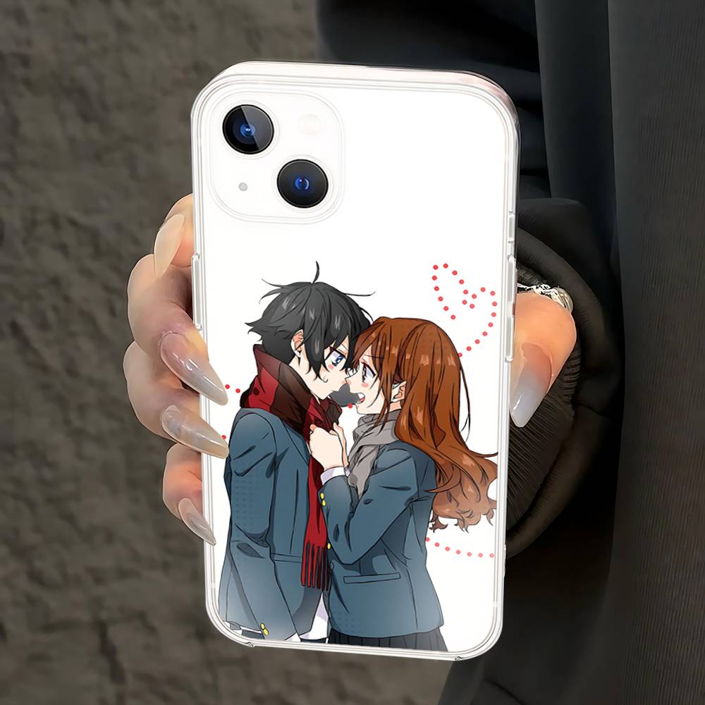 Cute Anime Horimiya Phone Case For IPhone 17 16 15 14 Plus 13 12 11 Pro Max Phone Back Cover Transparen