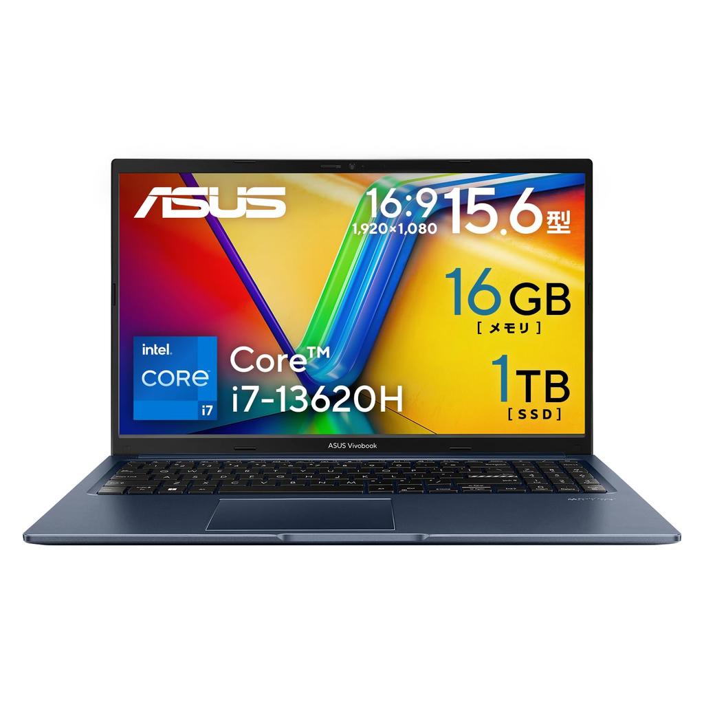 Asus Vivobook 15 X1502VA Intel Core I7 16GB 1TB Windows Run Includes PC Game Pass Quiet Laptop, 15.6-inch, 13620H, Memory, SSD, 11, 8.9-Hour Time,