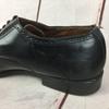 80s Vintage Rare LOTTO CONCEPT All Leather Punch Cap Toe 46 28.5-29.5 Black Dress Shoes Business(USED)