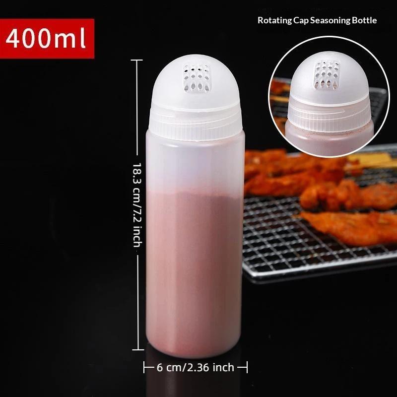 Plastic Spice Jar With Shaker Lids 400/600ml Leakproof Seasoning Container for Home Kitchen Daily Storage