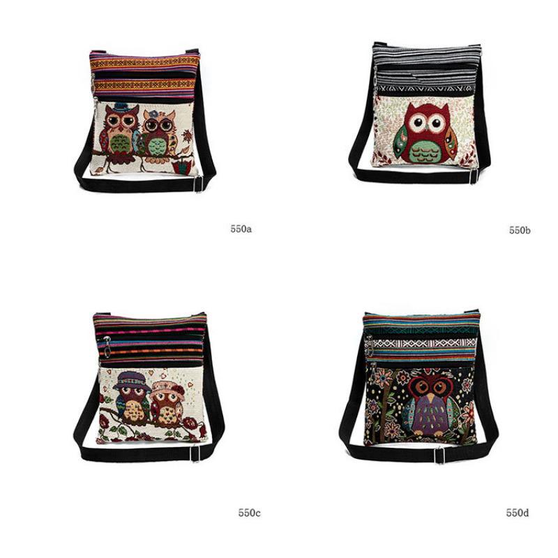 1PC Nation Print Tote Bags Women Shoulder Handbags Postman Package 6962 CLE