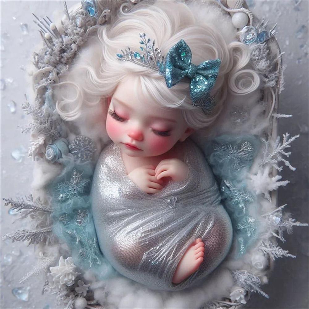 Disney Cartoon 5D Diamond Painting Full of Diamonds DIY Hand-applied Diamond Painting Princess Series Decorative Painting Kit