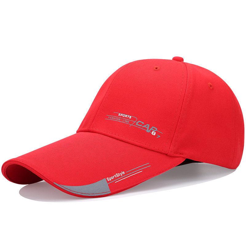 Baseball hat men's and women's summer extended brim cap fashion trend comfortable breathable sun hat