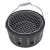 BBQ Stove Aluminum Stainless Steel Multifunctional with Portable Handle Food Charcoal Stove for Tea