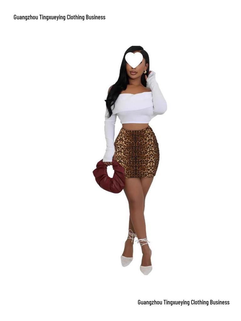 European & American Summer Fashion Pleated Mini Skirt - Double Layer, High Elastic, Shirred Tight-Fit