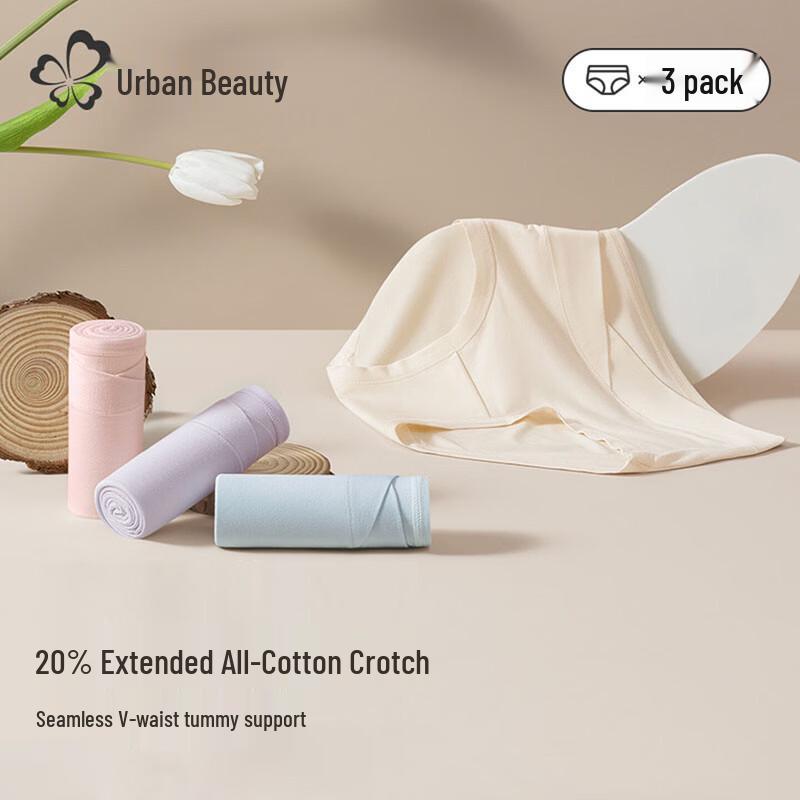 Urban Beauty Women's Class A Cotton Maternity Underwear 3-Pack
